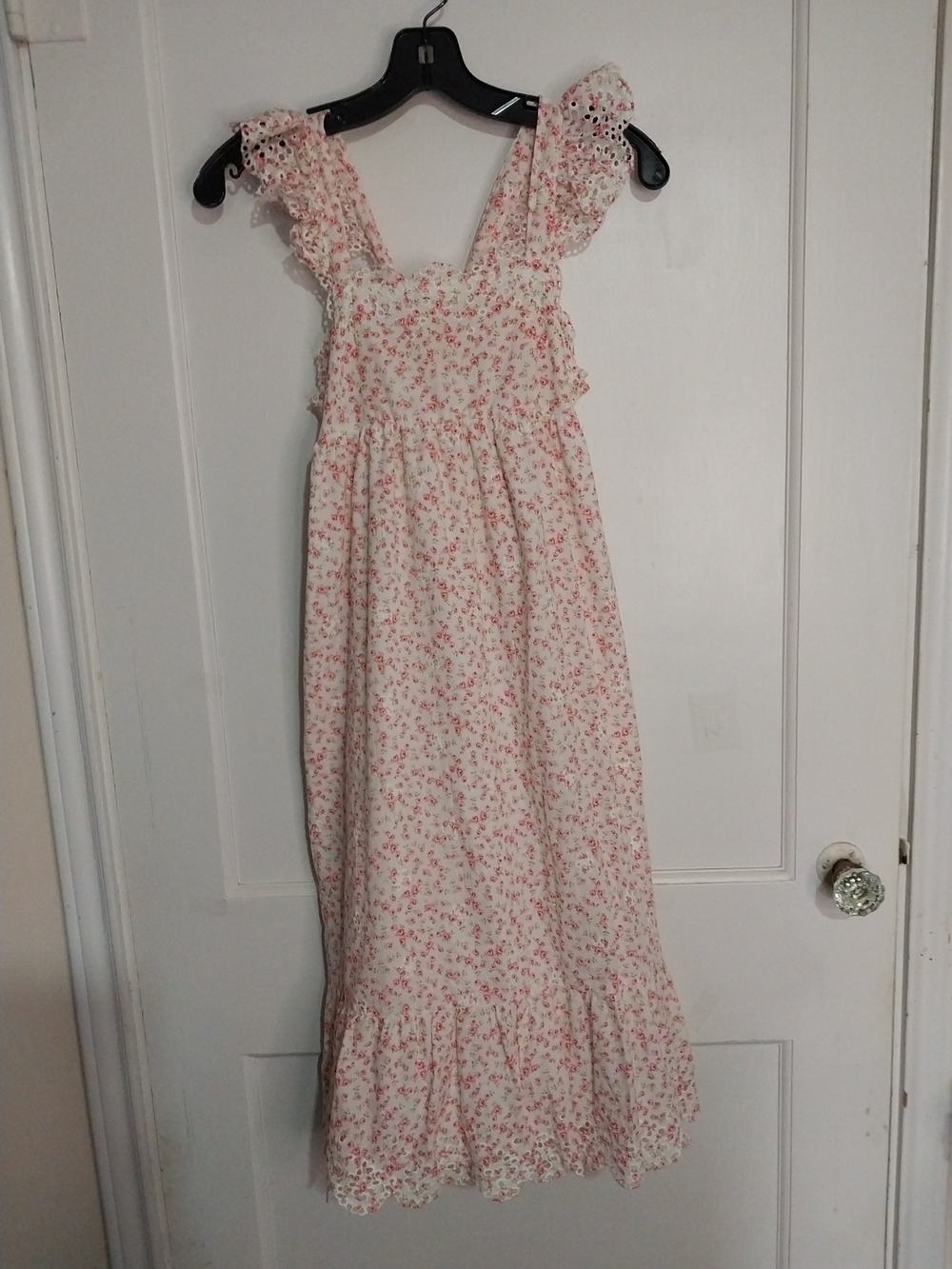 Copper Key Girl Flower Pink Dit Summer Cotton Dress Size L (12-14)